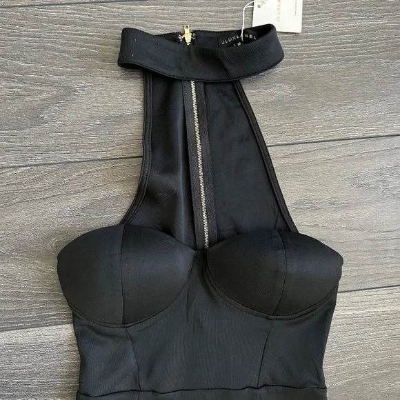 Jluxlabel Satin Midi Bustier Dress M NWT - Picture 3 of 5